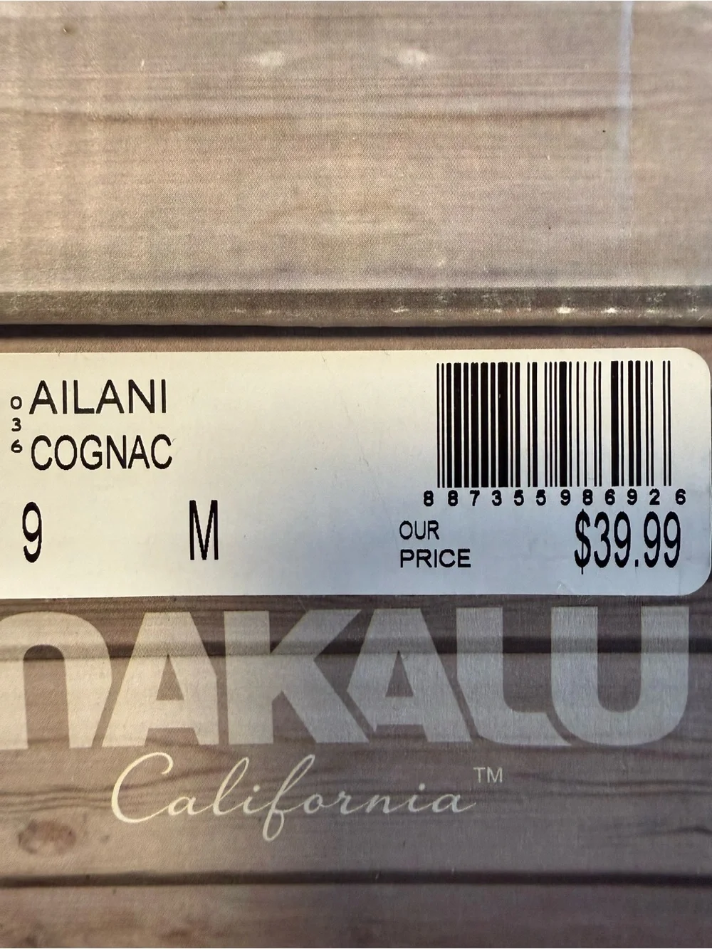 Makalu Ailani Cognac Cork Wedge Sandals Size 9 NWT